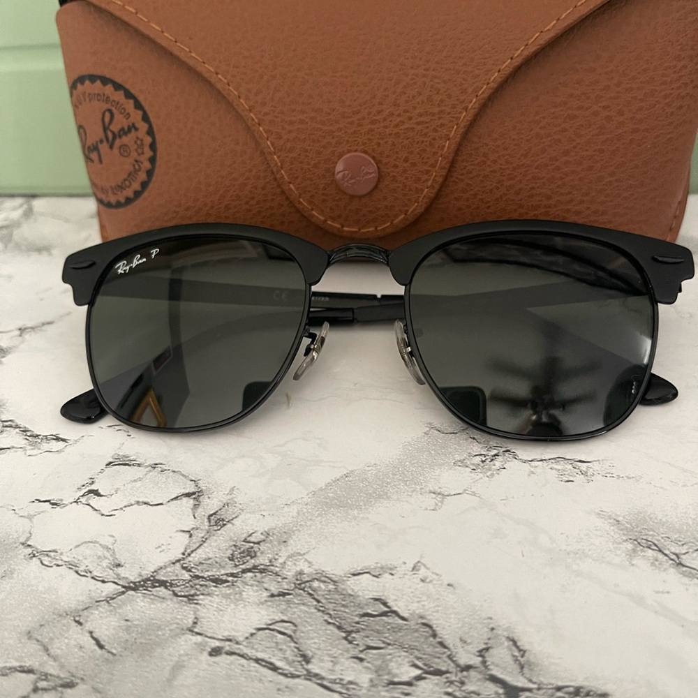 Ray Ban Metal Polarized Clubmasters